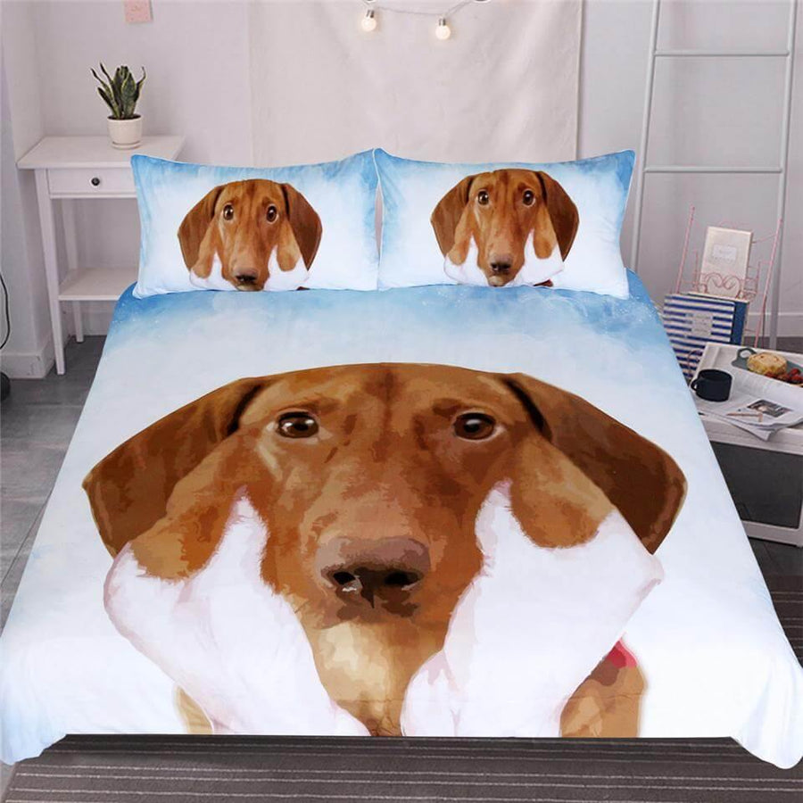 3pcs 3d printed Cute puppy Comfortable Duvet Cover Bedding set Mavigadget - Image 5