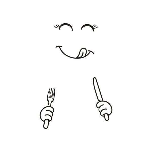 Smile Face Yummy Fridge Stickers - Image 3