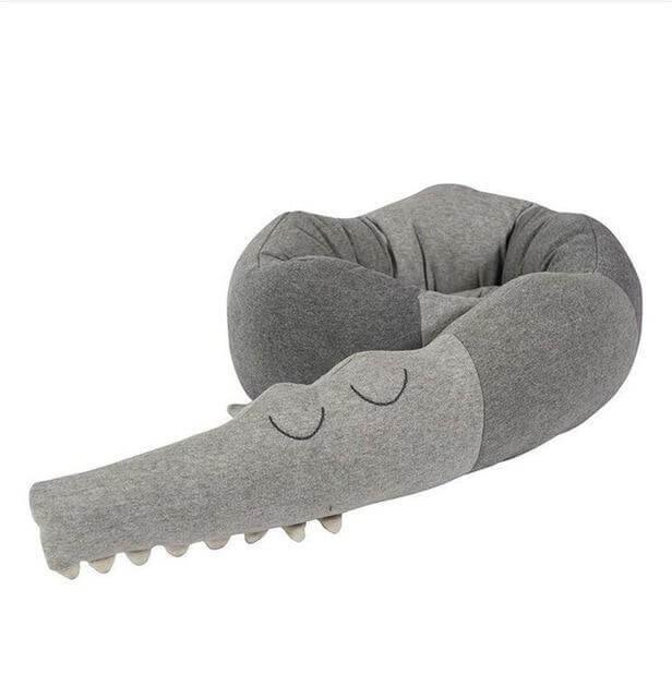 New Combination Cotton Crib Crocodile/House Pillow for Baby - Image 3