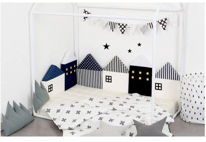 New Combination Cotton Crib Crocodile/House Pillow for Baby - Image 0