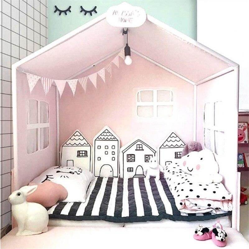 New Combination Cotton Crib Crocodile/House Pillow for Baby - Image 25