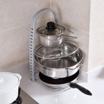 Stainless Steel Pot Lid Rack Spoon Holder - MaviGadget