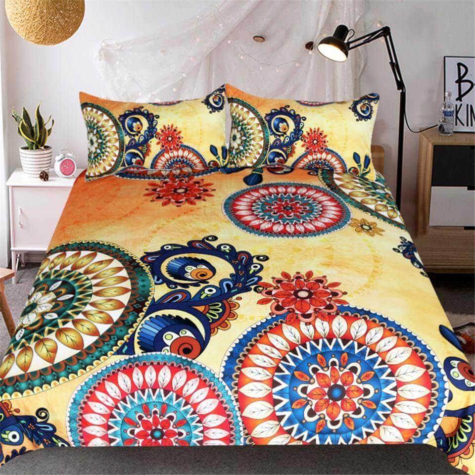 Bohemian Duvet Cover Ethnic Indian Comfortable Duvet Cover Bedding set Mavigadget