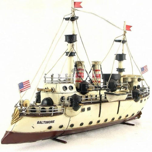 Iron Baltimore Cruiser Vintage Sailboat Home Decorations - Image 0