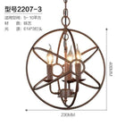 Loft Circular Globe Ball Iron Bird Cage Hanging Light Lamps - MaviGadget