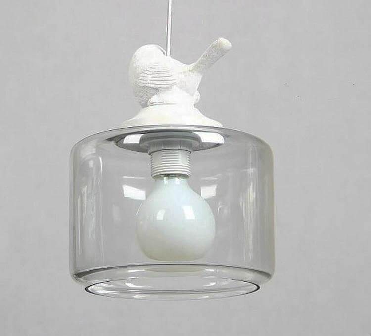 Luxury Modern Glass Shade Creative Bird Chandelier Lamp - MaviGadget