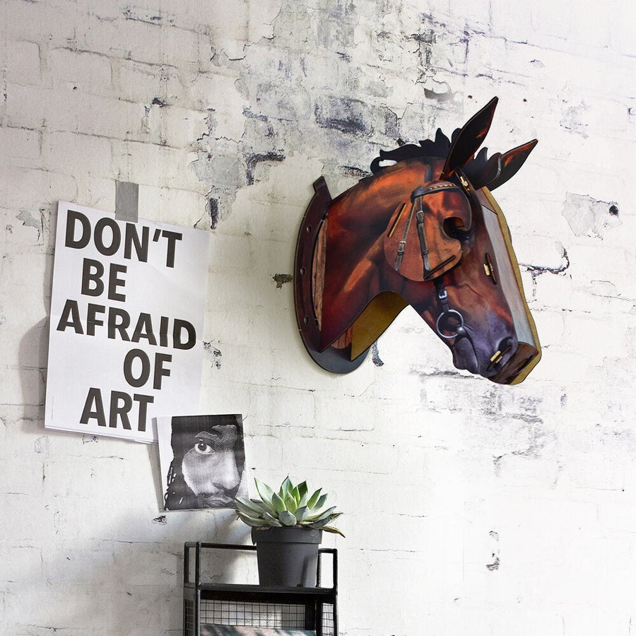 3D Wooden Craft Horse Hanging Wall Decor - Image 2