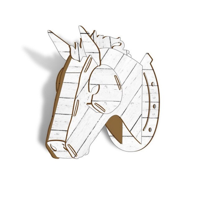 3D Wooden Craft Horse Hanging Wall Decor - Image 6