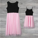 Pink Princess Matching Mother and Daughter Dress - MaviGadget