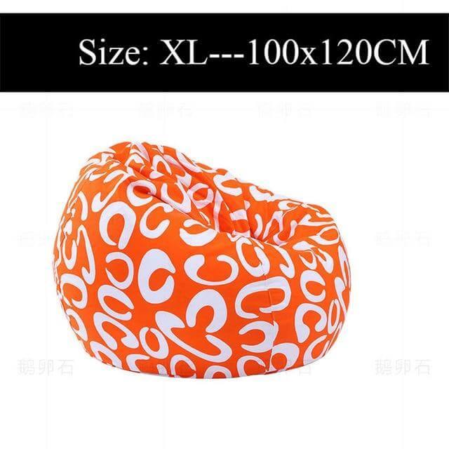 Printed Lounger Sofa Bean Bags