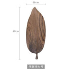 Walnut Snack Tray Leaf Plates