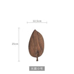 Walnut Snack Tray Leaf Plates