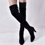 Thick Elastic Boots with Side Zipper - MaviGadget