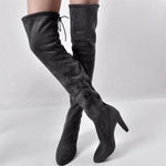 Thick Elastic Boots with Side Zipper - MaviGadget