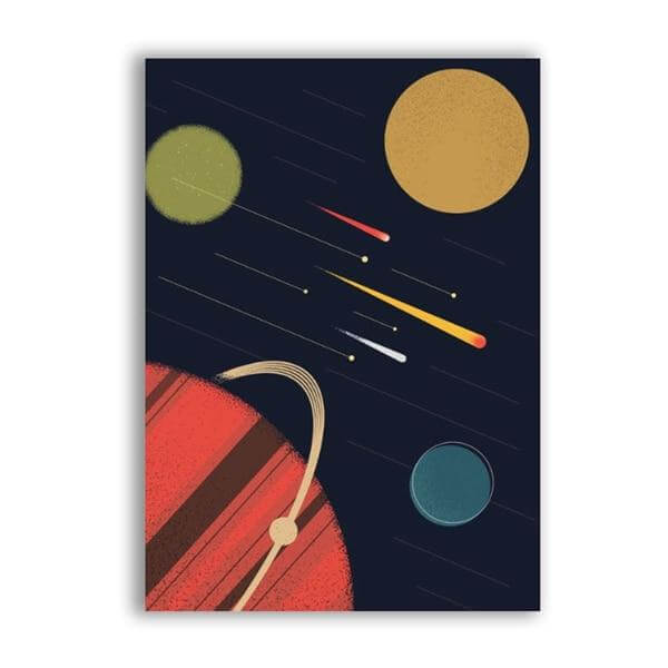 I Need More Space Science Art Canvas Painting - Image 2