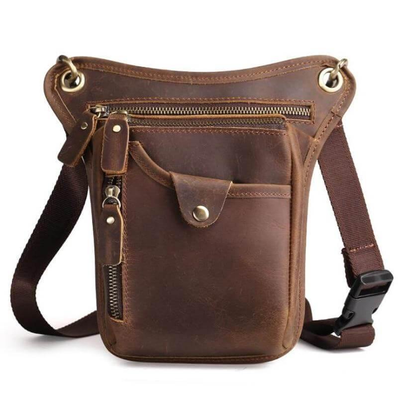 Men's Shoulder Messenger Leather Bag - Image 0