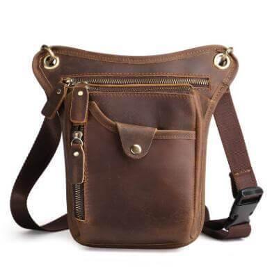 Men's Shoulder Messenger Leather Bag - Image 3