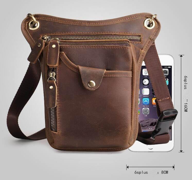 Men's Shoulder Messenger Leather Bag - Image 6