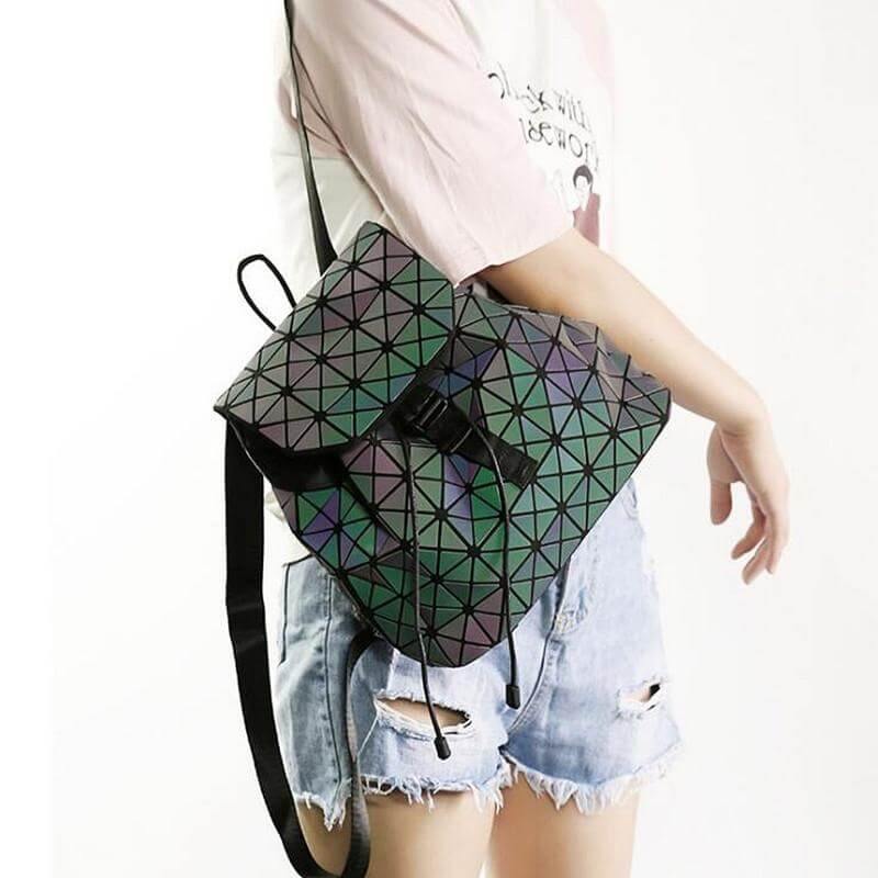 Diamond Lattice Geometric Women Purse