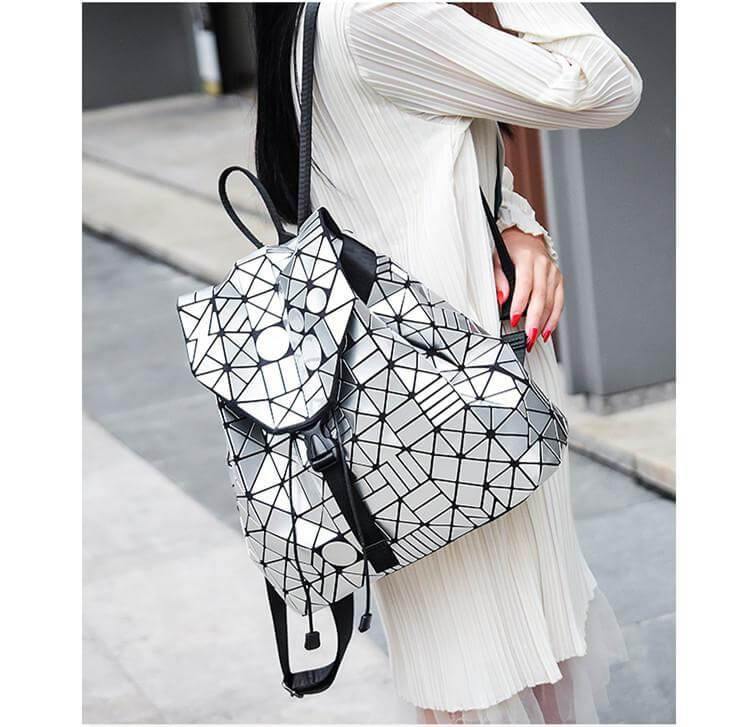 Diamond Lattice Geometric Women Purse