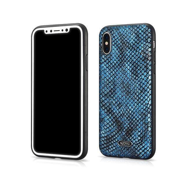 Luxury Simple Snake Texture Texture Leather Iphone Cases - MaviGadget