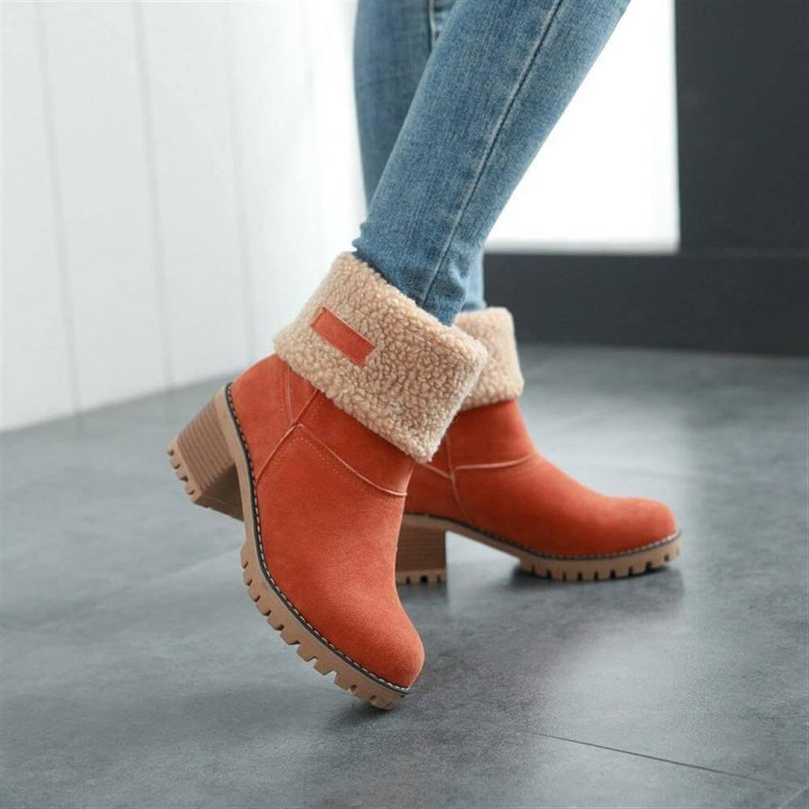 Colorful Warm Slip Women Winter Boots - Image 0