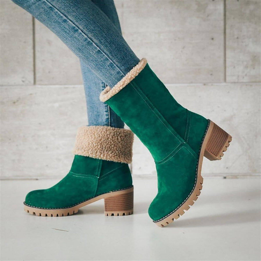 Colorful Warm Slip Women Winter Boots - Image 5