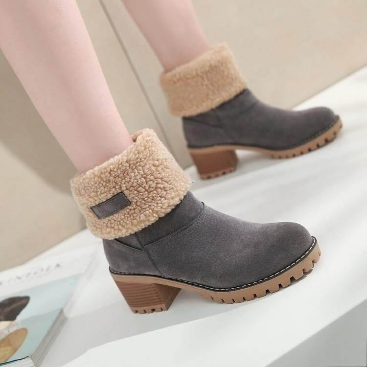 Colorful Warm Slip Women Winter Boots - Image 4