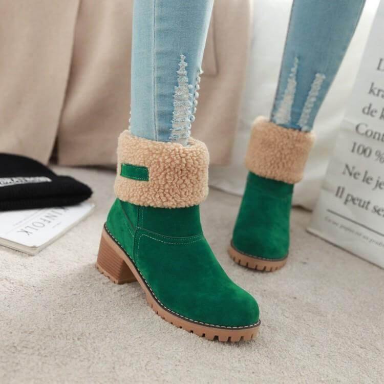 Colorful Warm Slip Women Winter Boots - Image 6