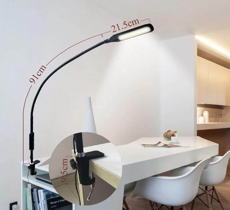 Table Clip Led Desk Lamp with Remote Control