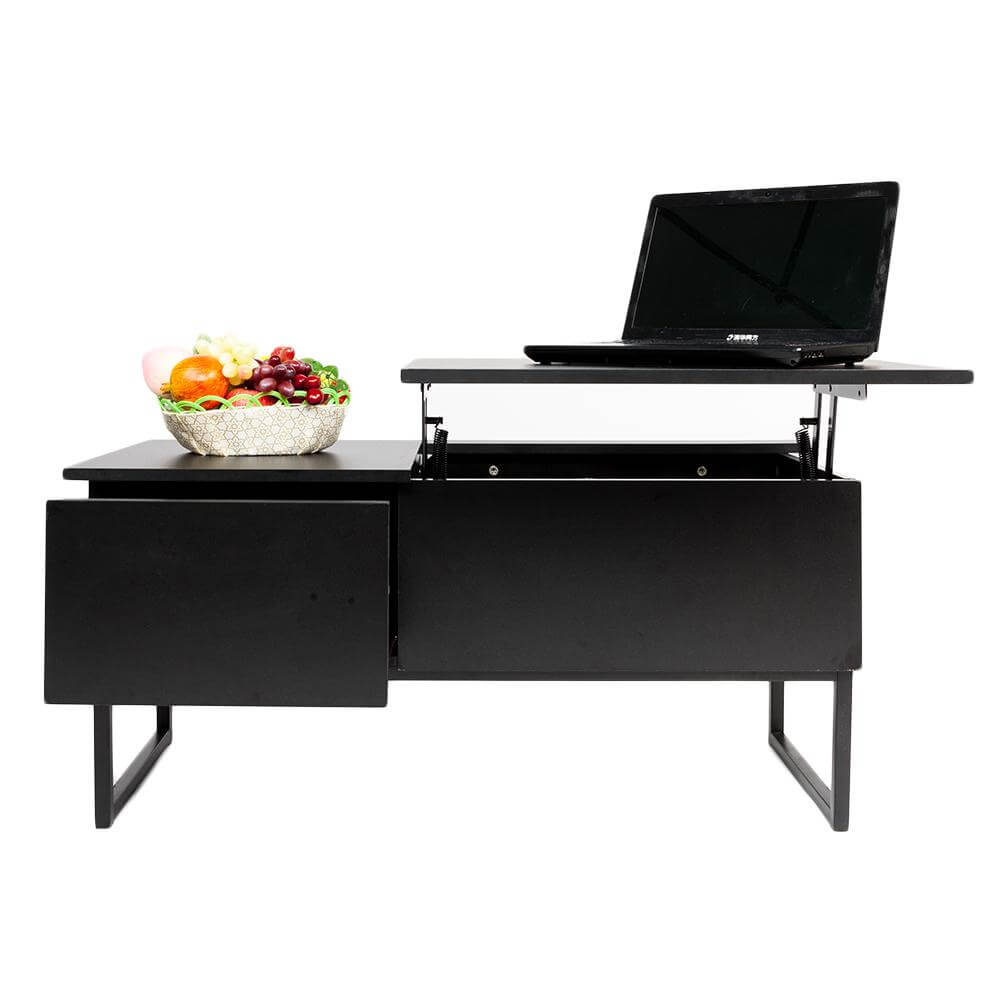 Black Modern Lift Up Top tool for coffee table and desk