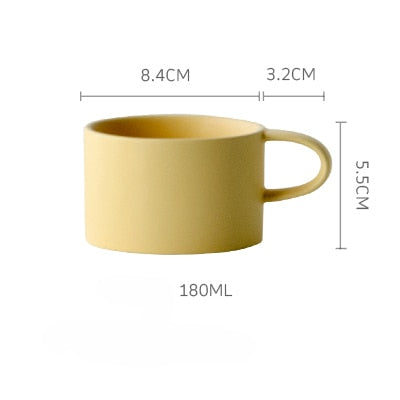 Nordic Colorful Elegant Matte Coffee Mugs