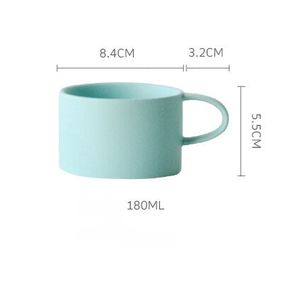 Nordic Colorful Elegant Matte Coffee Mugs - Image 8