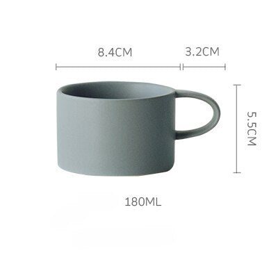 Nordic Colorful Elegant Matte Coffee Mugs