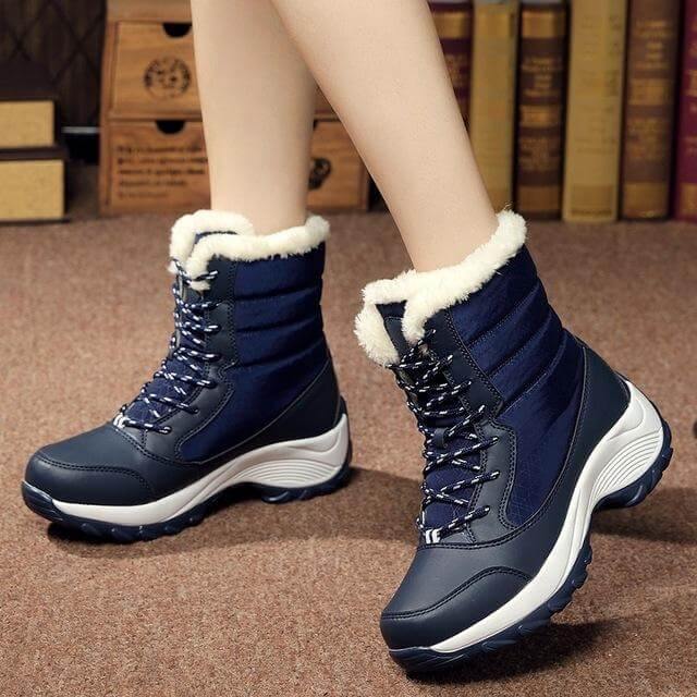 Thick Warm Waterproof Modern Winter Boots for Women - Image 4
