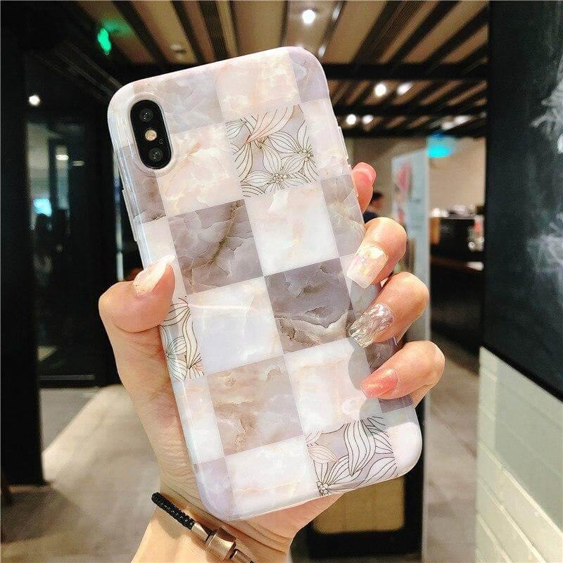Marble Flower Petals Soft Iphone Cases - Image 3