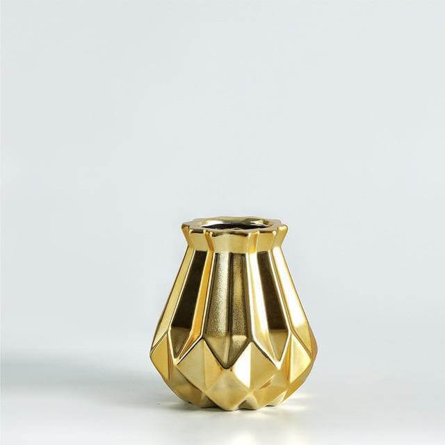 Modern Europe Brief Matt Diamond Porcelain Ceramic Vase - Image 11
