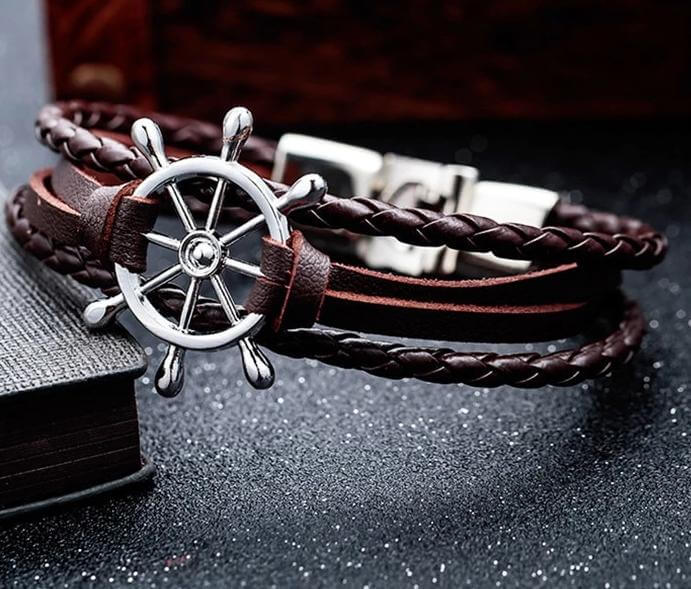 Captain Leather Bracelet - Image 1
