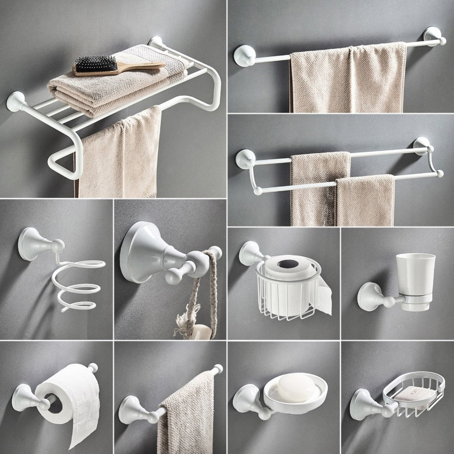 Wall-Mounted Bathroom Accessories Holder Set - Image 0