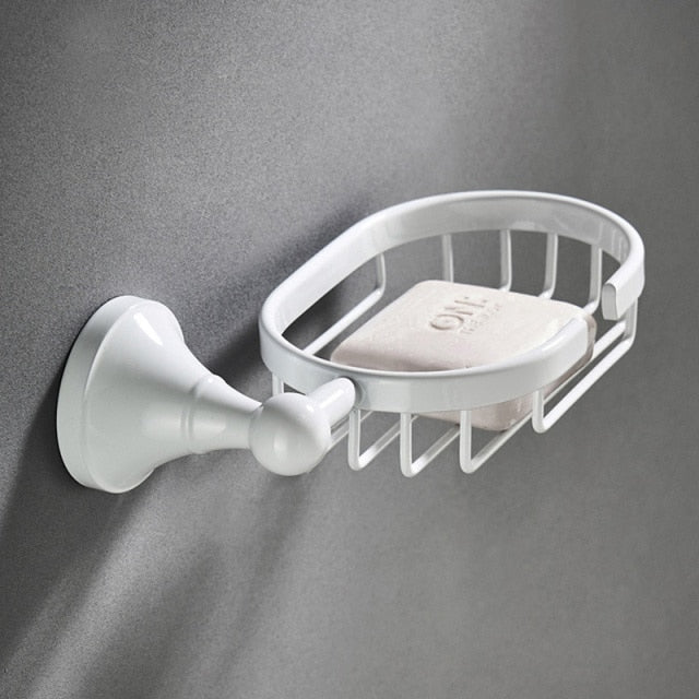 Wall-Mounted Bathroom Accessories Holder Set - Image 7