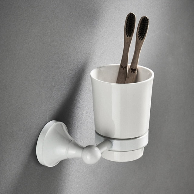 Wall-Mounted Bathroom Accessories Holder Set - Image 16