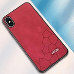 Luxury Fabric Hard Back Cover For iPhone Models - MaviGadget