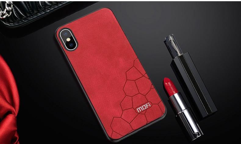 Luxury Fabric Hard Back Cover For iPhone Models - Image 9