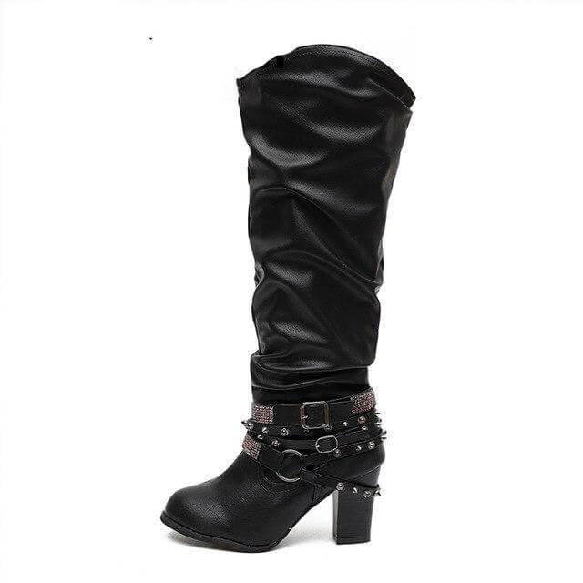 Designer Stylish Mid-calf  Non-slip Female Boots - Image 5