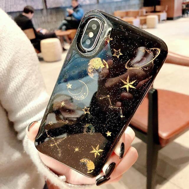 Cute Soft Clear Universe Planet Iphone Cases - Image 2