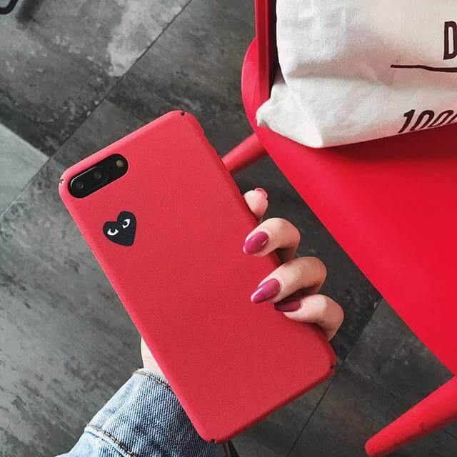 Hard Matte Love Solid Iphone Cases - MaviGadget