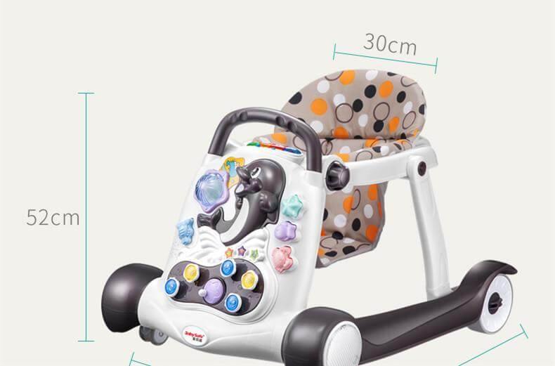 Anti-Rollover Multi-function Baby Walker with Music - MaviGadget