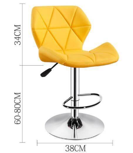Simple Colorful Modern Office Home Bar Stools - Image 13