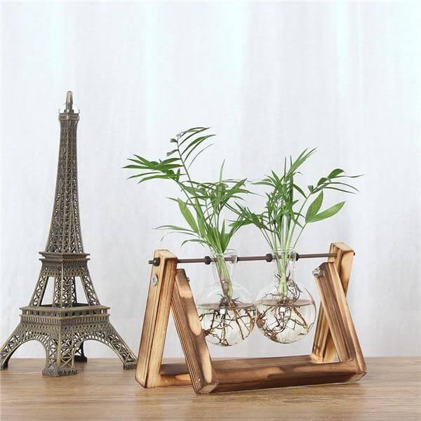 Creative Transparent Wooden Vase Decoration - Image 5