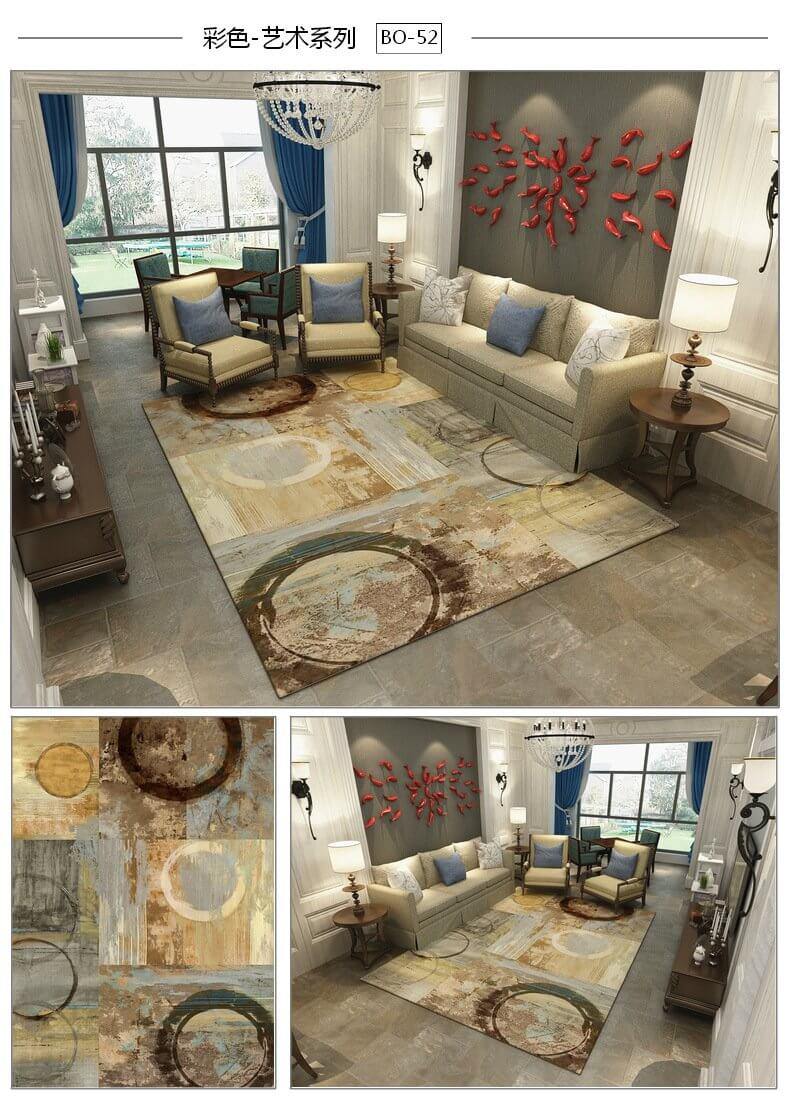 Creative Modern Pastoral Style Soft Carpet for Home